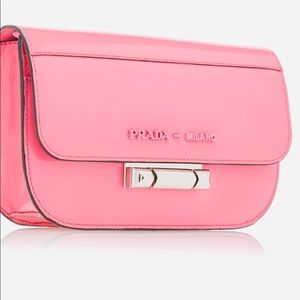 Patent Pink Prada clutch/!shoulder bag. New, new!